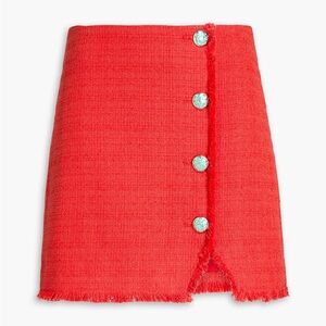 Veronica Beard Tweed Button Skirt